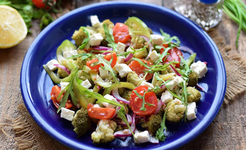 вкусные овощные блюда рецепты салат с брокколи и каперсами