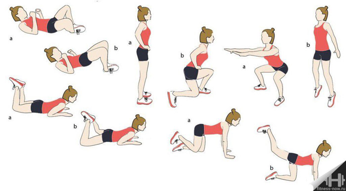 фитнес женщин упражнения